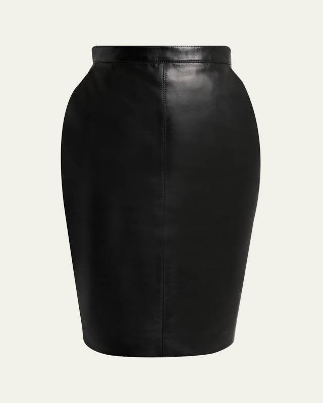 Leather Pencil Skirt